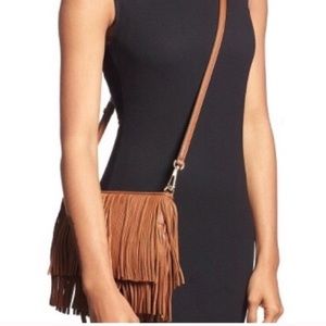 Rebecca Minkoff Brown Fringe Crossbody